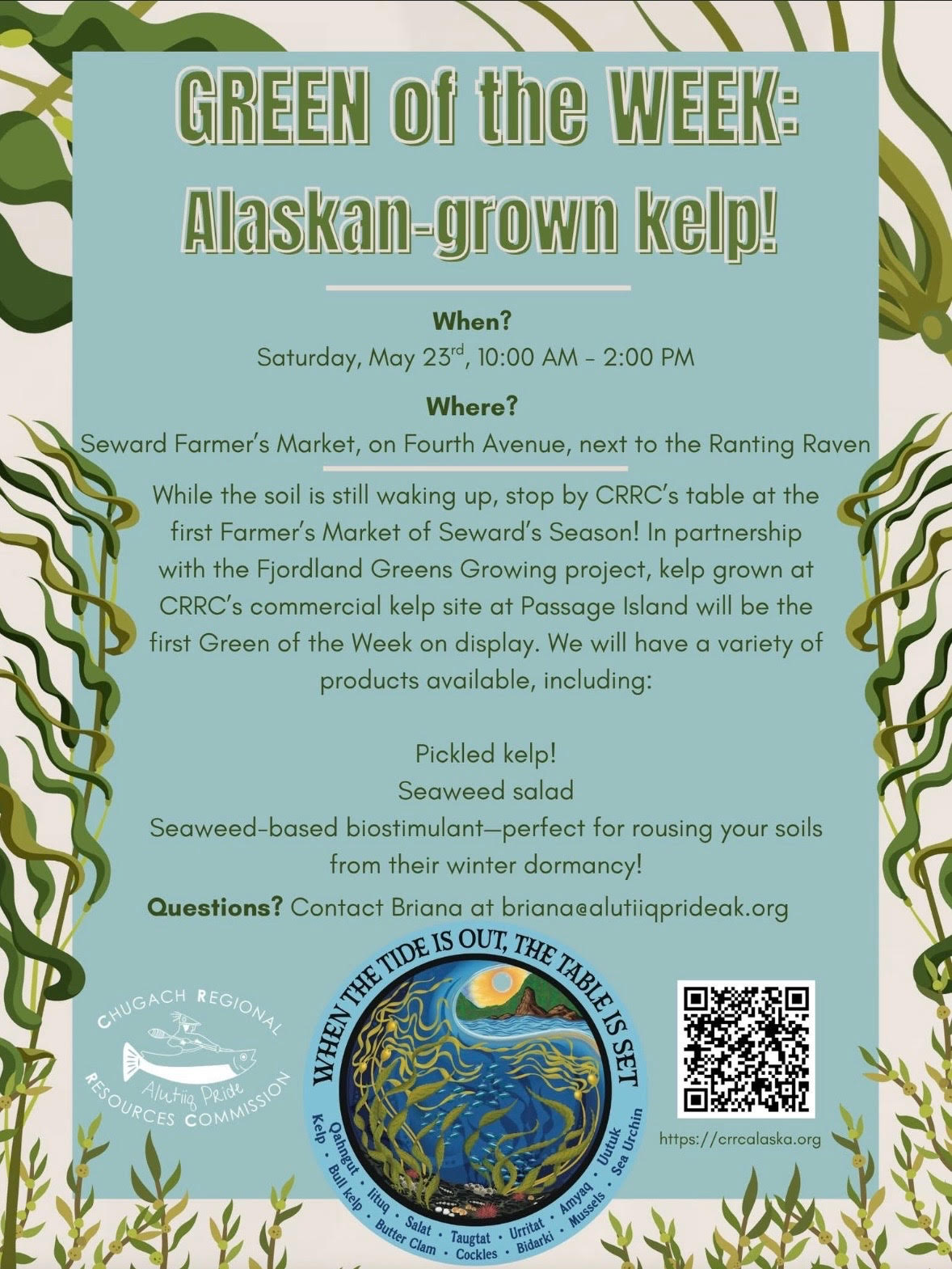 Seward Farmer’s Market opens with unique “Green of the Week” feature